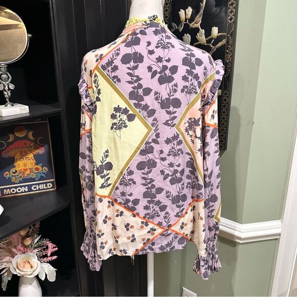 Sanctuary Floral Patchwork Boho Blouse - Size M - Picture 7 of 11